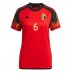 Camiseta Bélgica Axel Witsel #6 Primera Equipación para mujer Mundial 2022 manga corta